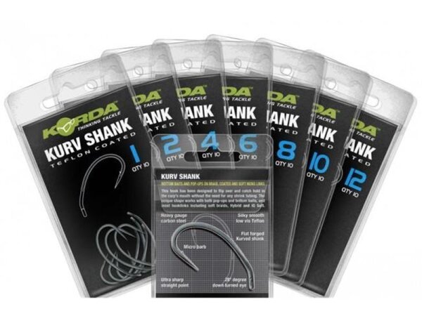 Korda Kurv Shank Size 8 Barbless