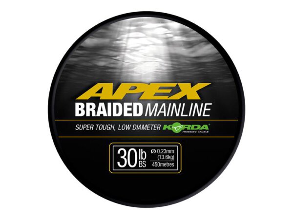 Korda Apex braided Mainline  0,23mm - 30lb - 1200 m