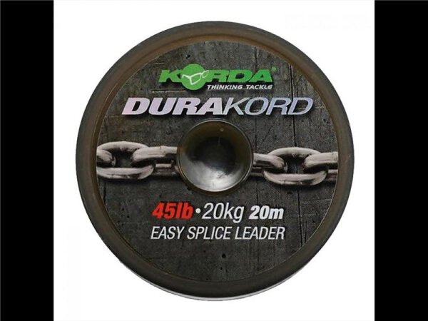 Korda Dura-Kord Dyneema Spliceable Leader  45lb 20m
