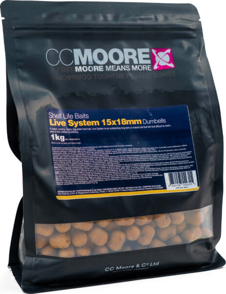 CCMoore Live System 15X18mm Dumbells 1kg