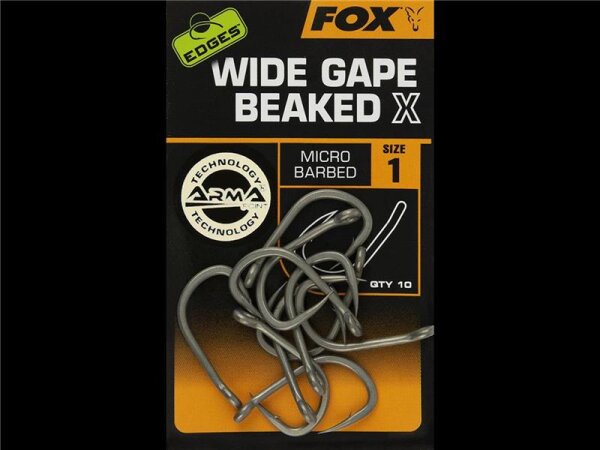 Fox EDGES  Wide Gape Beaked X Size2