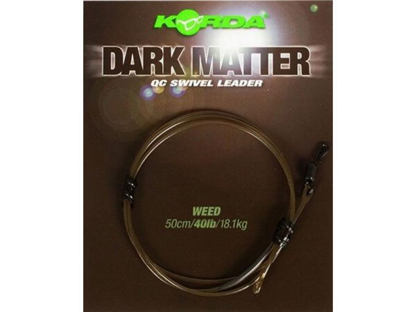 Korda Dark Matter Leader 50cm QC Swivel
