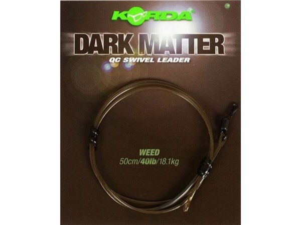 Korda Dark Matter Leader 50cm QC Swivel gravel