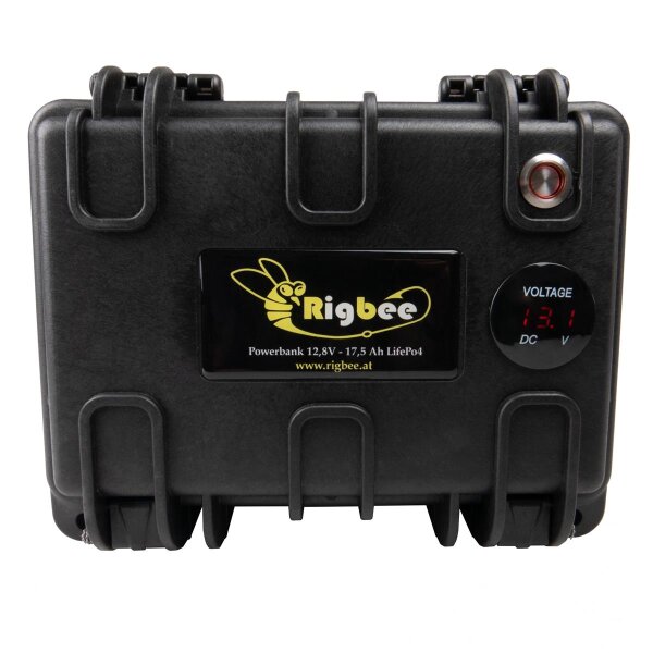 Rigbee Ladestation (Powerbank) mit LiFePo4 Akku 12V 18Ah