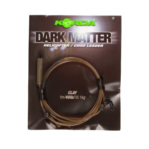 Korda Dark Matter Helicopter Chod Leader Silt 40lb, 7,99