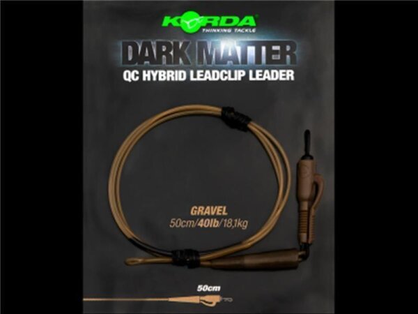 Korda - Dark Matter Leader QC Hybrid Clip weed 1,00m