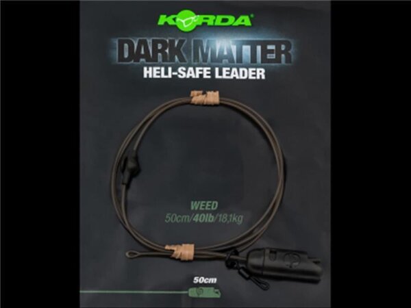 Korda - Dark Matter Leader Heli Safe 40lb 50cm gravel