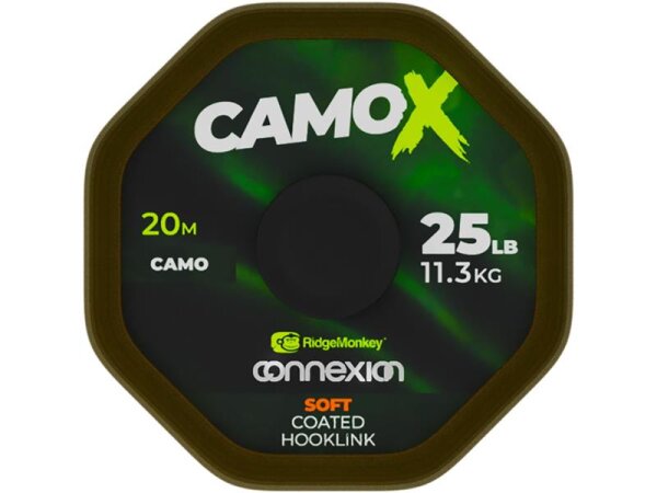 Ridge Monkey Connexion CamoX Soft Coated Hooklink 25lb