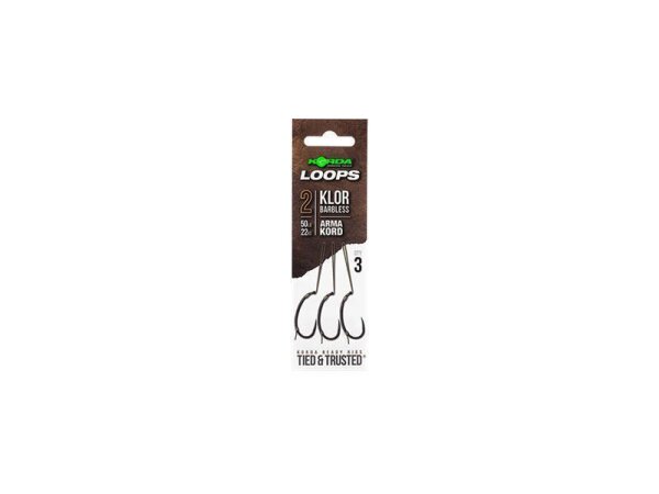 Korda Loop Rigs Klor Barbless Size 6 30 lb