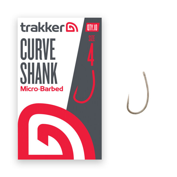 Trakker Curve Shank Hooks Barbed Size 4