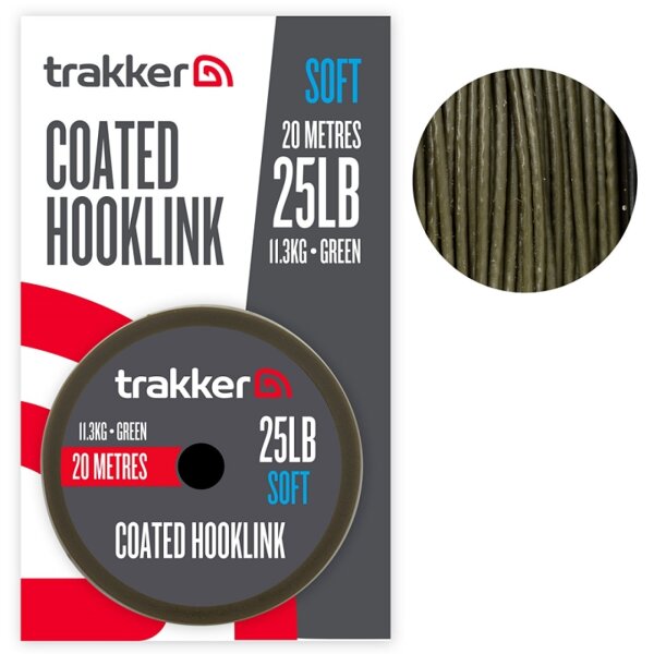 Trakker Soft Coated Hooklink 20m 25lb / 11,3kg