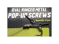 Carpleads Oval Ringed Metal Pop-Up Screws 8 mm