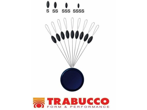 Trabucco OVAL RUBBER STOPPER S 9Stk
