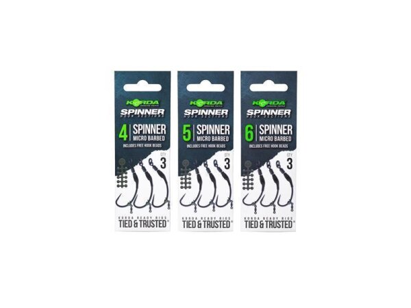 Korda Spinner Hook Sections Spinner Size 4