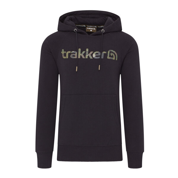 Trakker CR Logo Hoody Black Camo XL