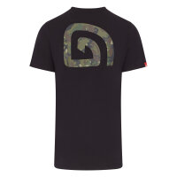 Trakker CR Logo T-Shirt Black Camo 2XL