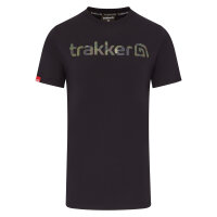 Trakker CR Logo T-Shirt Black Camo L