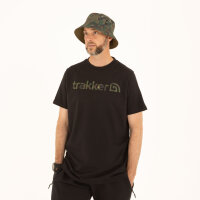 Trakker CR Logo T-Shirt Black Camo M