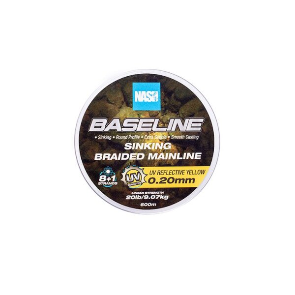 Nash Baseline Sinking Braid UV Yellow