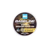 Nash Baseline Sinking Braid UV Yellow 30lb 0.28mm 1200m