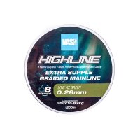 Nash Highline Floating Braid Green 35lb 0.28mm 600m