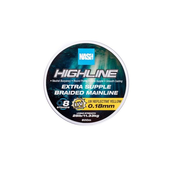 Nash Highline Floating Braid UV Yellow