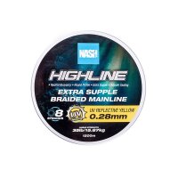 Nash Highline Floating Braid UV Yellow 35lb 0.28mm 1200m