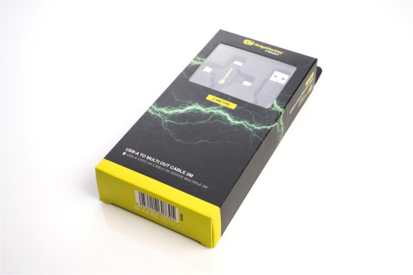 Ridge Monkey Vault USB-A to Multi Out Cable 2m