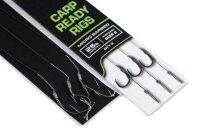 Fox Carp Ready Rigs x 3 - Wide Gape size 4 (25lb)