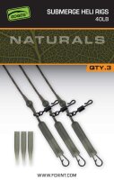 Fox Naturals Submerged Heli rigs 40lb x 3