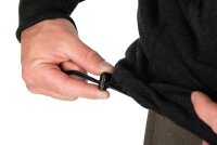 Fox Collection Sherpa Jacket Black & Orange - S