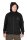 Fox Collection Sherpa Jacket Black & Orange - L