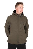 Fox Collection Sherpa Jacket Green & Black - L