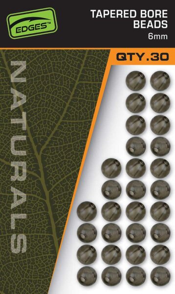 Fox Naturals 6mm Tapered Bore Beads X 30