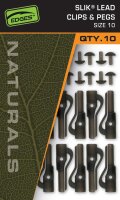 Fox Naturals Size SZ 10 Slik Lead Clip& Pegs