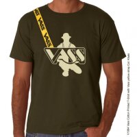 Vass Printed w/strap T- Shirt Khaki Green L