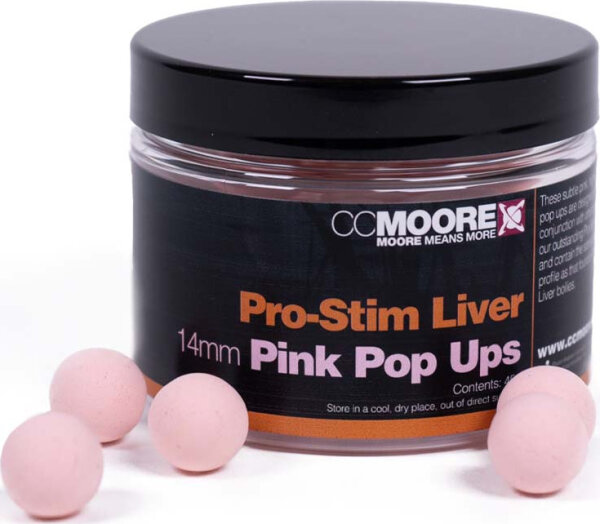 CCMoore Pro-Stim Liver Pink Pop Ups 14mm