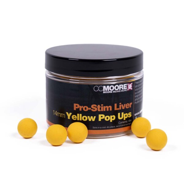 CCMoore Pro-Stim Liver Yellow Pop Ups 14mm (45)
