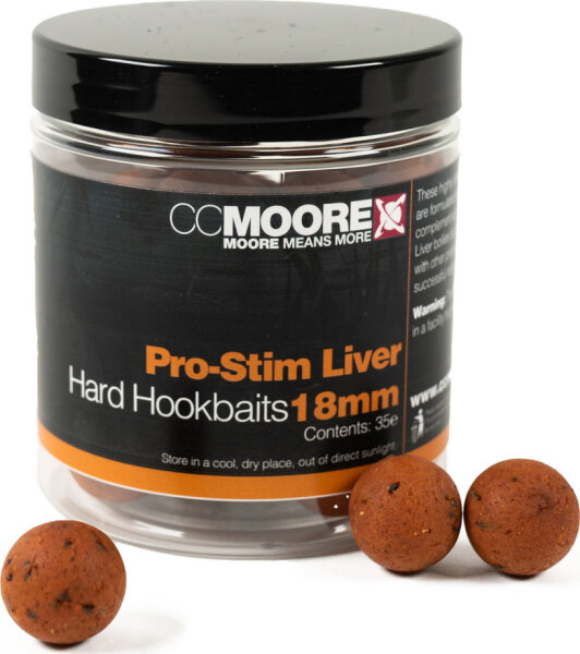 CCMoore Pro-Stim Liver Hard Hookbaits 18mm