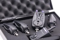 CarpSounder AGE one Set - 4 Bissanzeiger + CS Receiver + Transportkoffer