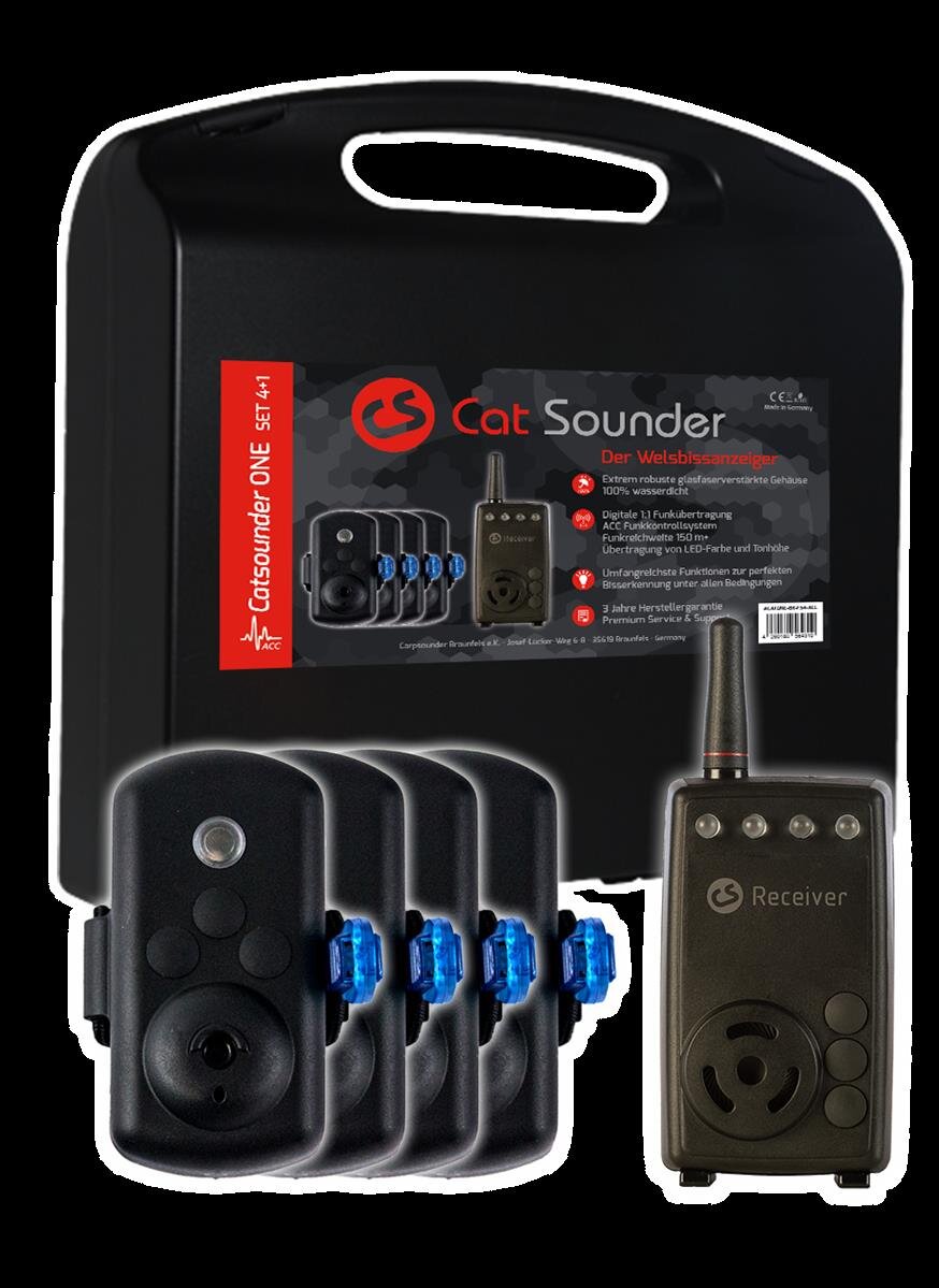 Catsounder ONE Set - 4 Bissanzeiger + CS Receiver + Koffer, 439,95