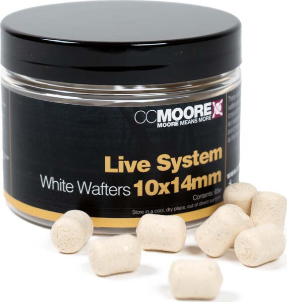 CCMoore Live System White Dumbell Wafters 10X14mm