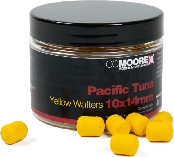 CCMoore Pacific Tuna Yellow Dumbell Wafters 10X14mm