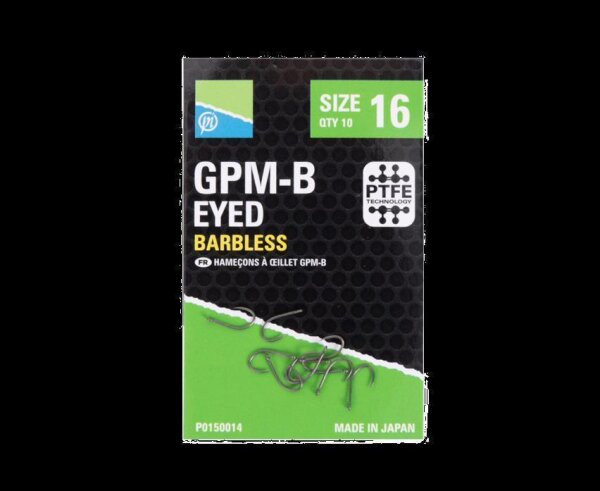 Preston Gpm-B Hooks - Eyed Size 12