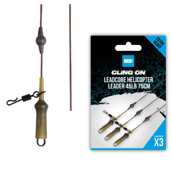 Nash Cling On Leadcore Helicopter Leader 75cm