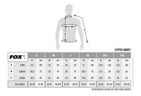 Fox LW Khaki / Camo Split Zip Hoody medium