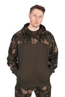 Fox LW Khaki / Camo Split Zip Hoody 3XL