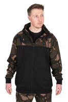 Fox LW BLack / Camo Split Zip Hoody large