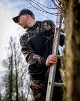 Fox LW BLack / Camo Split Zip Hoody XL