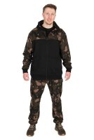Fox LW BLack / Camo Split Zip Hoody XL